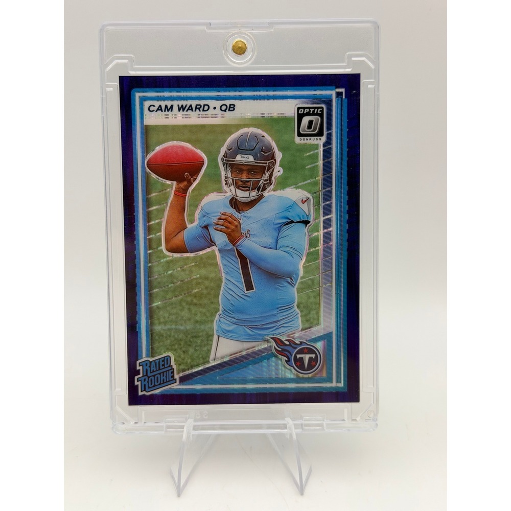 2025 Panini Donruss Optic Cam Ward QB Tennessee Titans Rated Rookie No. 293